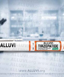 Alluvi Healthcare tirzepatide UK weight loss pen held in hand