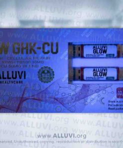 Alluvi Healthcare Glow GHK-CU peptide UK box with two pens