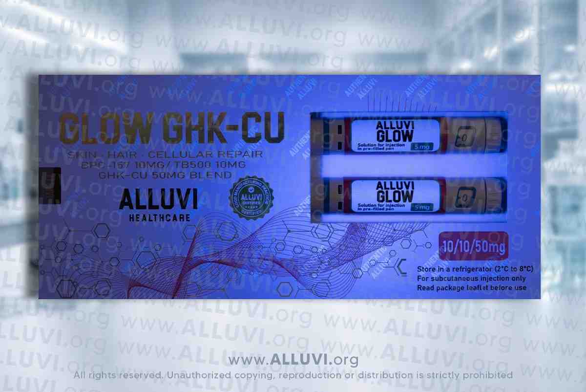 alluvi healthcare glow ghk cu IM GHK-CU 50mg + BPC-157 10mg + TB4 10mg + KPV 2mg Restore Your Natural Glow IM Glow is A regenerative peptide trio designed to restore skin health, repair tissue, and buy Alluvi Healthcare Glow |