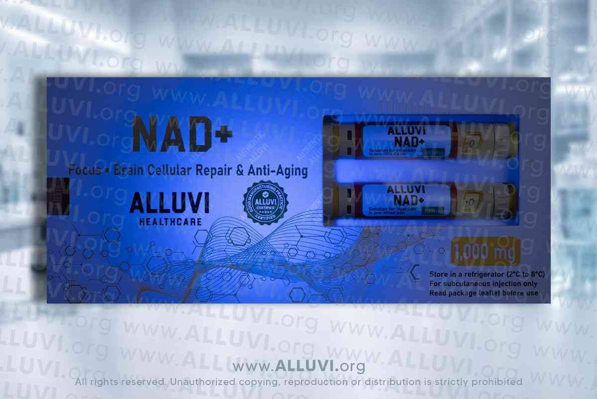 Alluvi Healthcare NAD plus 1000mg box two pens UK peptide